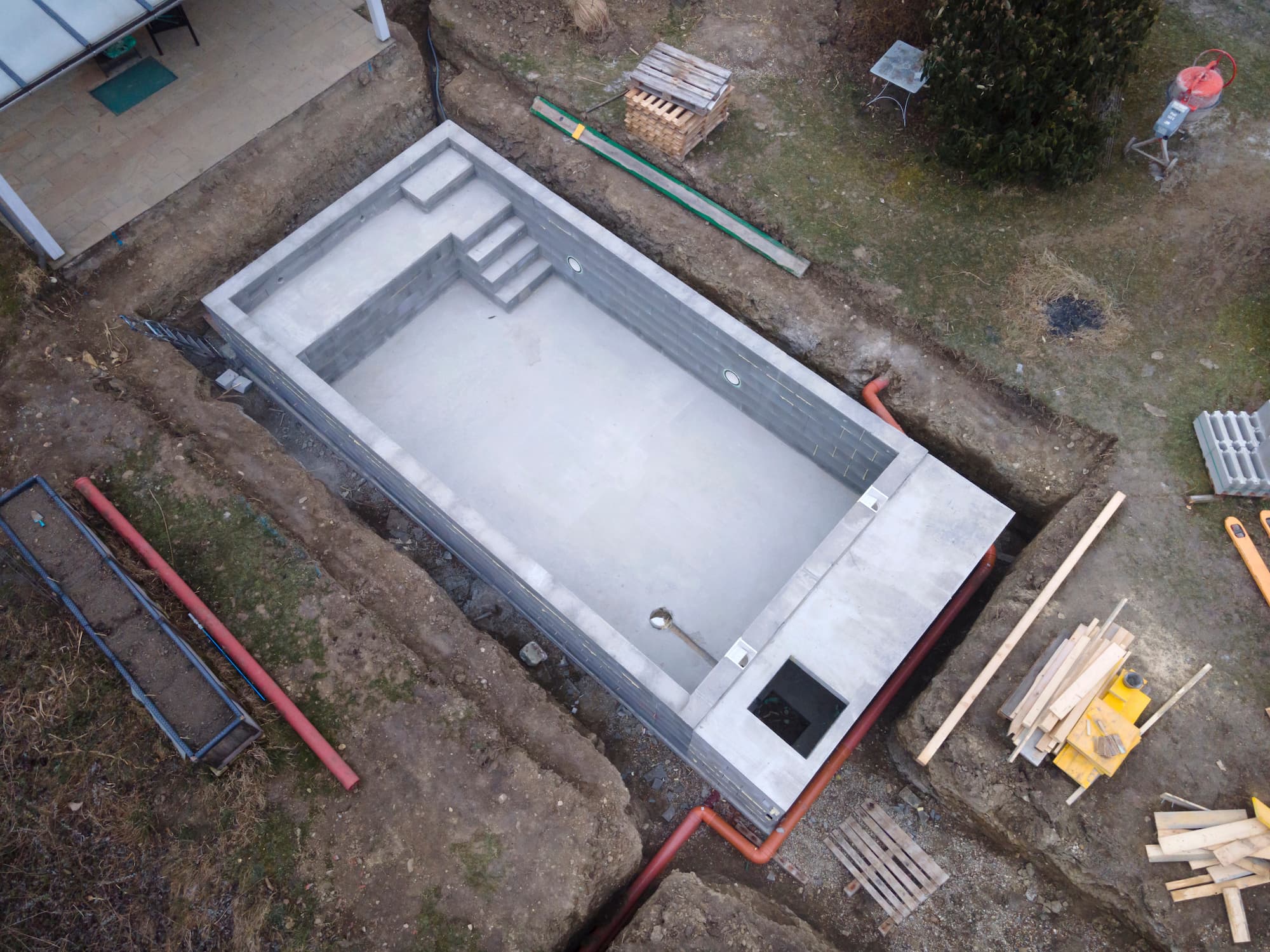 Terrassement pour terrasse et piscine proche de Mulhouse et Belfort Guebwiller 5